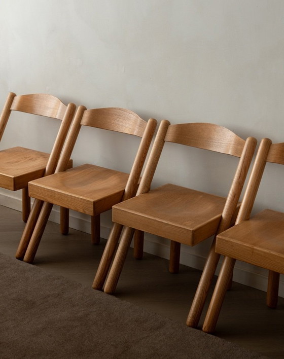 Image 1 of Sedie da pranzo vintage italiane Iva di Roberto Pamio e Renato Toso per Stilwood, 1972, set di 4