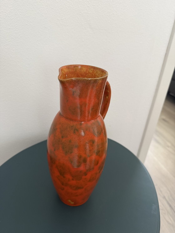 Image 1 of Vintage West German ceramic vase - fat lava design