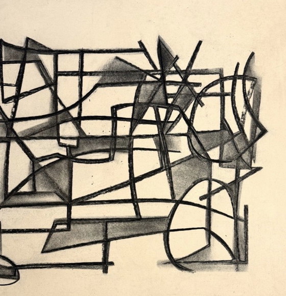 Image 1 of Silvin BRONKART - Magnificent abstract work from 1949 - museum quality