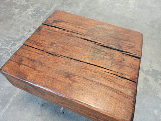 Tavolino brutalista Wabi Sabi vintage, Tavolini, Legno, Marrone (foto 11 di 15)