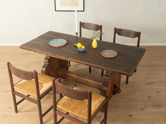 Brutalist solid wood table, 1970s – Dining tables (photo 2 of 8)