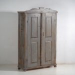 Rustic Painted Wooden Wardrobe, Central Europe, circa 1900–1920 (photo 8 of 40)