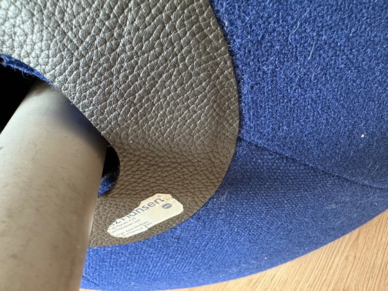 Image 1 of Fritz Hansen egg chair including footstool