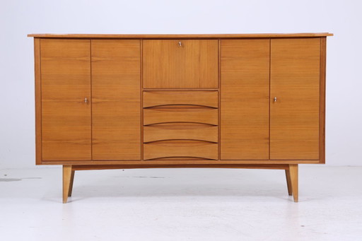 Vintage highboard 60s | Mid - Century sideboard drawer cabinet wood storage #06-55