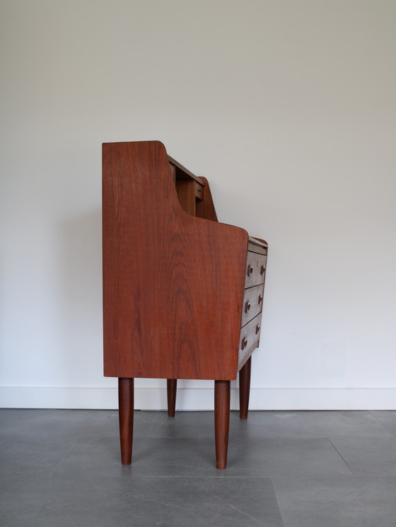 Vintage Deense Secretaire in Teak – Bureau, Wood (photo 7 of 12)
