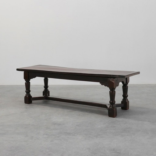 17th-Century Belgian full dark Oak Dining Table