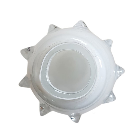 Image 1 of Italian Rostrato Handblown Glass Vase