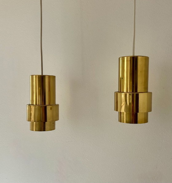 Image 1 of Coppia di pendenti d'epoca, ottone, Svezia 1960