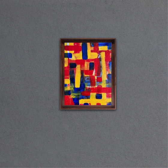 Image 1 of Abstract acrylschilderij 40x30cm.