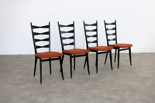 4x vintage dining chairs