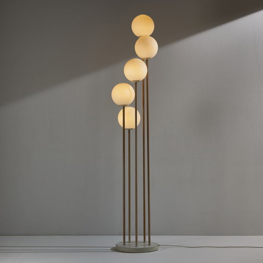 MK10053 Metal and glass floor lamp