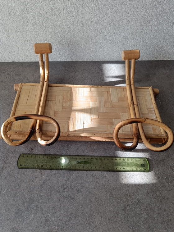 Appendiabiti da parete vintage in bambù e rattan con doppi ganci – Bamboo (photo 6 of 7)