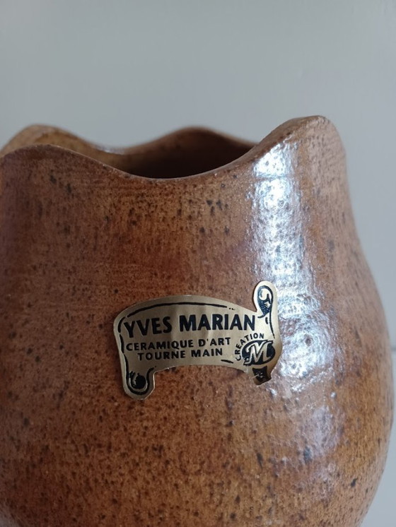 Image 1 of Céramiques vintage tournées à la main par Yves Marian - France années 60-70