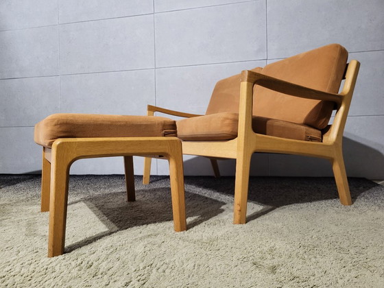 Diseño Danés Ole Wanscher 'Senator' Sofás (Couches) 3+2 plazas + otomana | Poul Jeppesen – Wood (photo 5 of 16)