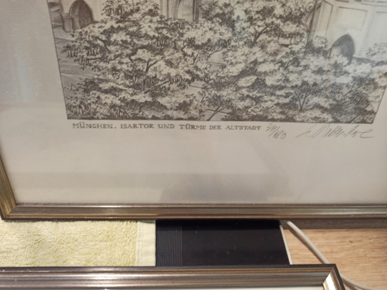 5 originele etsen en prenten in beperkte oplage, München, Beieren, Hanfsteangle Kunstgalerie (photo 5 of 10)