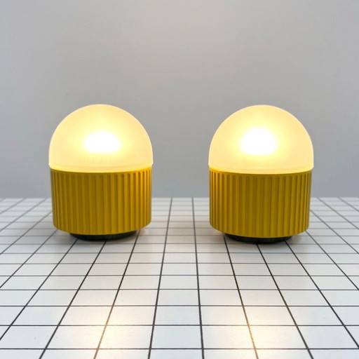 Paar Bulbo-Tischlampen von R. Barbieri & G. Marianelli für Tronconi, 1980er Jahre