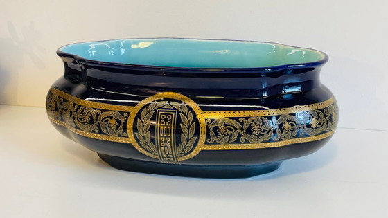 Pflanzkübel Sarreguemines Frankreich – Sarreguemines France, Ceramic (photo 4 of 15)