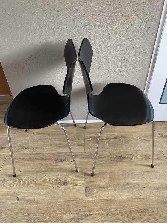 Image 1 of 4 butterfly chairs grand prix Arme Jacobsen for Fritz Hansen