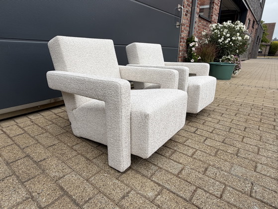 2x Cassina Utrecht Chair Terracotta, G. Rietveld Nieuwstaat! – Fauteuils, Textile (photo 14 of 15)