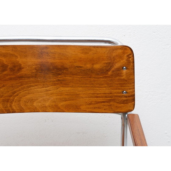 Image 1 of Vintage Bauhaus office chair by Robert Slezák for Baťa 1930s