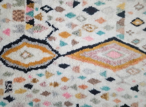 Handgeknoopt oosters wol Berber tapijt Modern Azilal 150x263cm