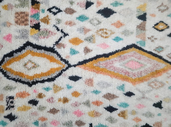 Image 1 of Handgeknoopt oosters wol Berber tapijt Modern Azilal 150x263cm