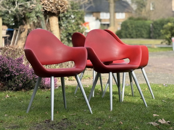 Image 1 of Set of 4 vintage design chairs, designed by Fabio Di Bartolomei for IMS Italia in the 1970s.