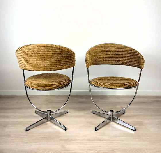 2 X Arne Dahléns Voor Dalum – Eetkamerstoelen, Chrome (photo 4 of 12)