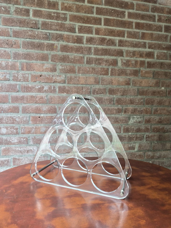 Image 1 of Portabottiglie vintage in plexiglass