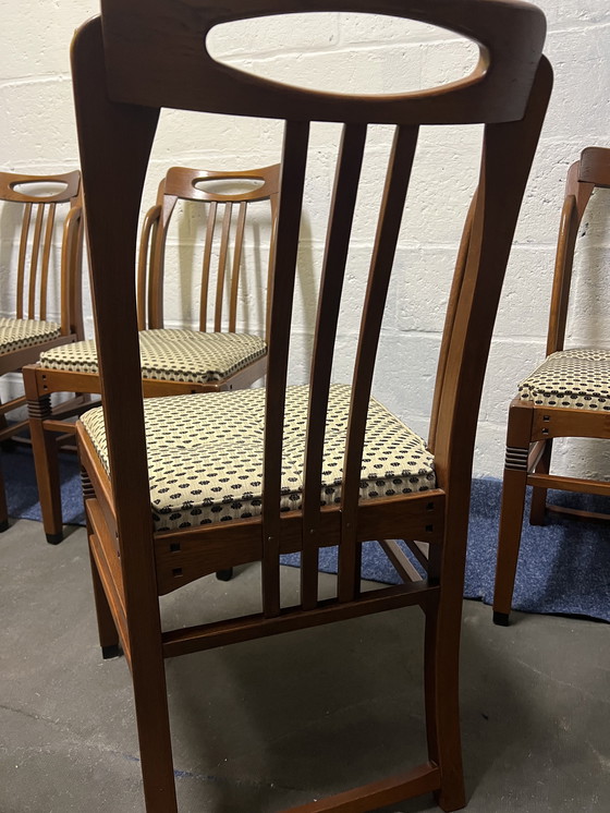 Image 1 of 4 sillas de comedor art nouveau Schuitema