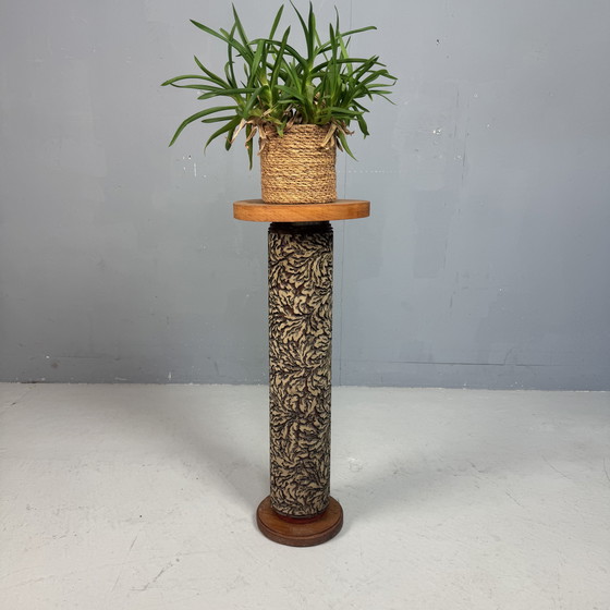 Image 1 of Piedestal van vintage behangdrukrol