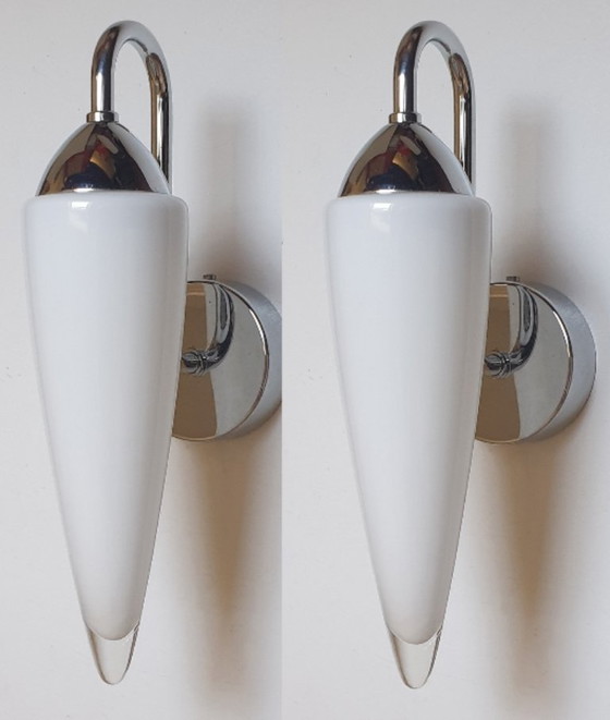Image 1 of 2 Massive - Wall Lamps - 11878/01 - Opaline Glass