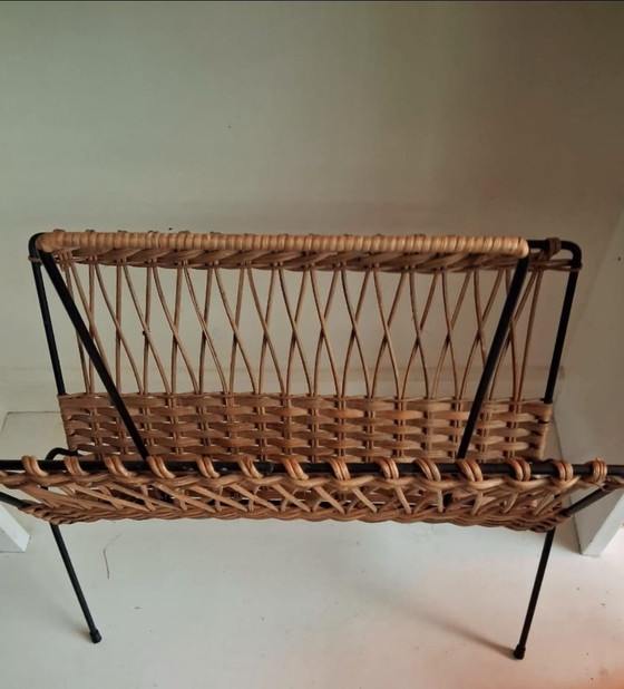 Image 1 of Leseständer, J60, Rattan, Metall.