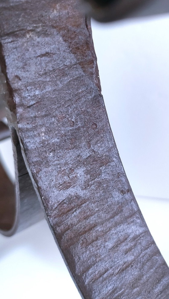 Image 1 of candeliere in ferro battuto con motivo a cuore patinato