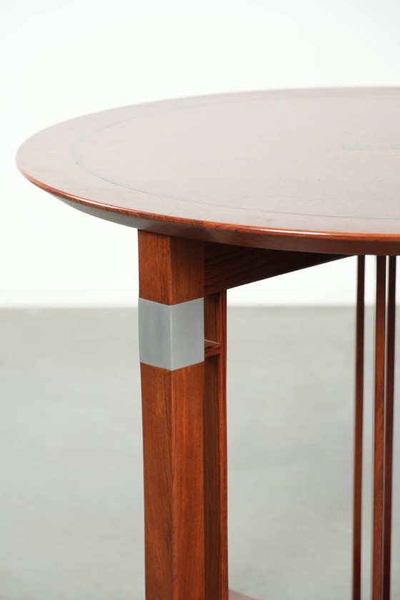 Image 1 of Ronde Schuitema design Art Deco bijzet/ salontafel uit de Decoforma serie