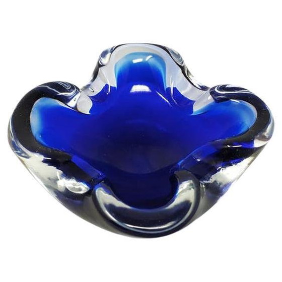 Sculptural submerged glass ashtray by Gianfranco Mandruzzato Murano 1970 – Table accessories (photo 5 of 21)