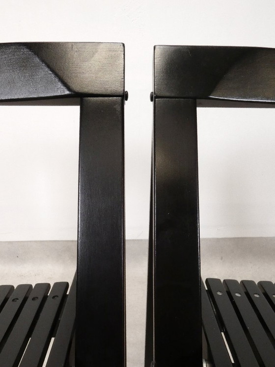 Image 1 of  4 Trieste folding chairs with storrage table - Aldo Jacober for A. Bazzani 