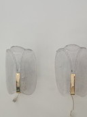 Pair of Wall lights by Carl Fagerlund for Orrefors 1970s