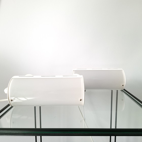 Image 1 of 2x vintage wall lamp Ikea Smyg V1013 white 90s