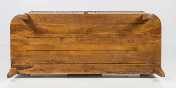 Image 1 of Japandi dressoir | massief mangohout | latten front | 112cm
