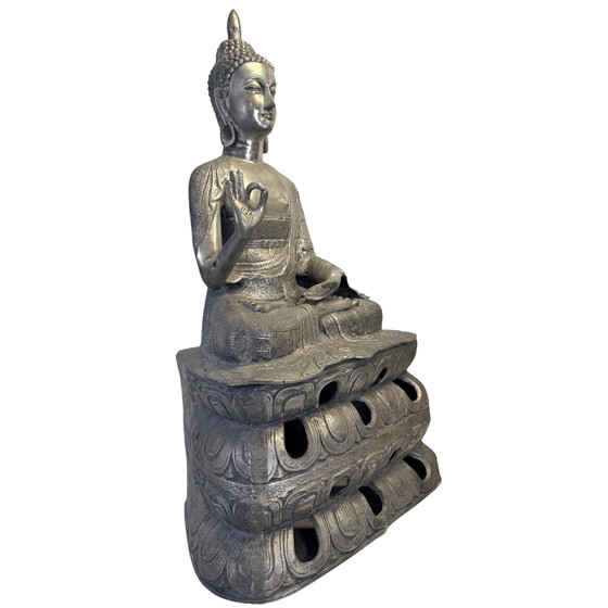 Gran Buda chino de incienso – años 80 – 85.6 cm – Esculturas (photo 5 of 11)