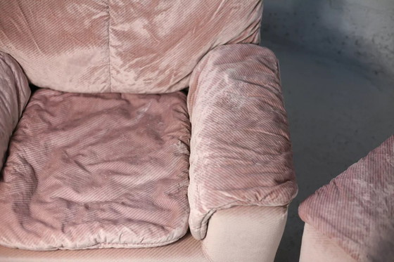 Image 1 of 2x Fauteuils Mousse Et Velours