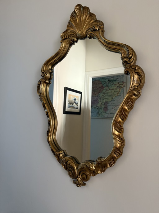 Baroque wooden mirror from the period