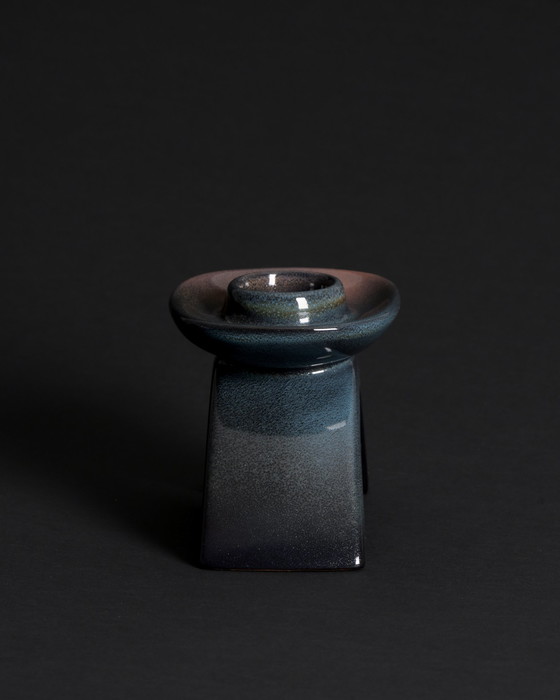 Image 1 of Original Candleholder No. 7345 by Karlsruher Majolika – Mid-Century Modern Ceramic