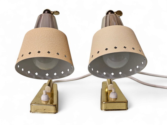 Image 1 of Paire de lampes de chevet, ERPEES par Robert Pfäffle, années 1950