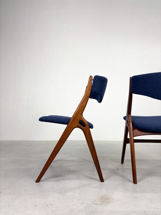 Set 'Aska' Dining chairs by Louis van Teeffelen for Wébé – Wood (photo 15 of 20)