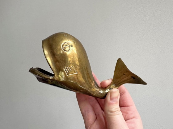 1 posacenere/statuetta/decorazione vintage a forma di balena in ottone – Oggetti decorativi, Brass (photo 4 of 6)