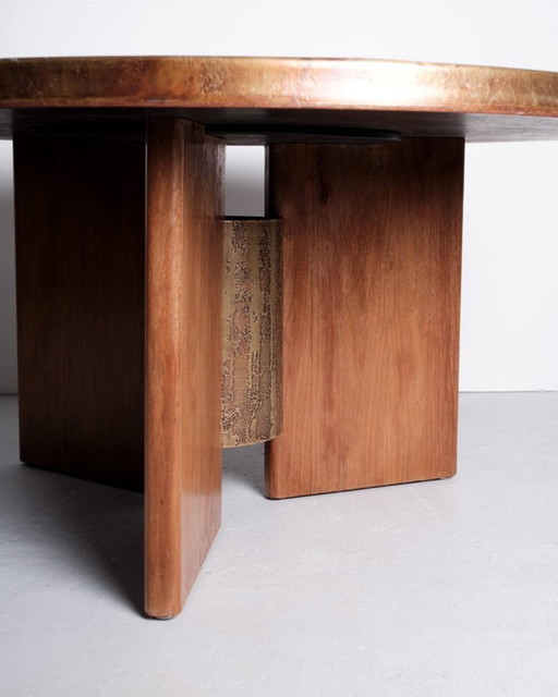 Zeldzame salontafel van Heinz Lilenthal, jaren 80.