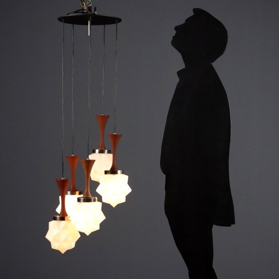 Image 1 of Lámpara de cinco luces de los años 60 y 70