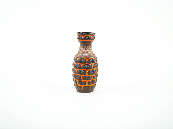 Vaso in ceramica, design tedesco, anni '60, prodotto nella Germania Ovest, Vasi, Multicolore (foto 2 di 8)